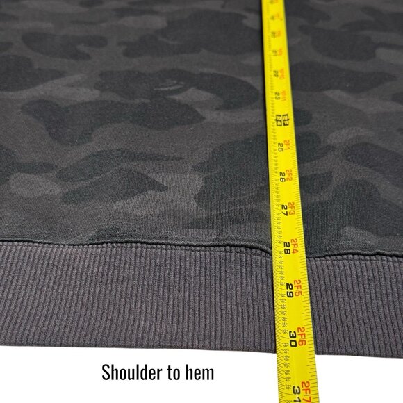 Authentic Bathing Ape Camouflage Crewneck Sweater Comfy Cozy Unisex XL *FLAWED - Picture 14 of 14